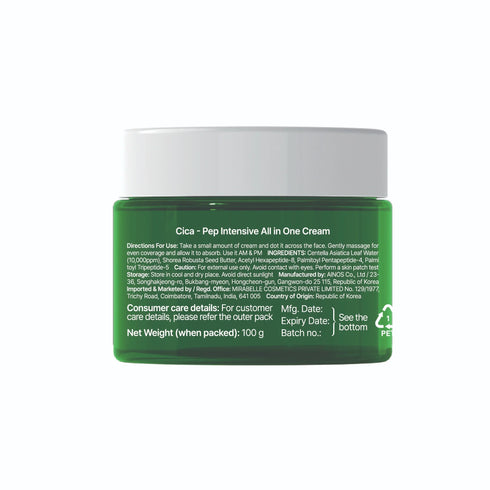 Mirabelle Korea Cica Peptide All in One Cream Day & Night