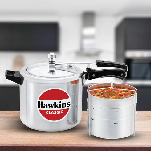 Hawkins Classic with Aluminium Separator 6.5 Litre Aluminium Pressure Cooker