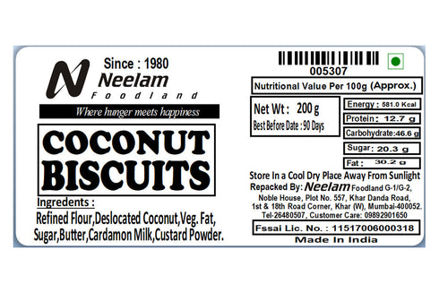 Neelam Foodland Coconut Biscuits