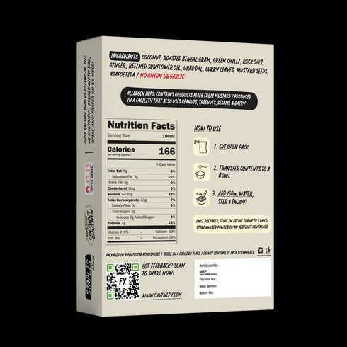 Simplify Foods Home Style Coconut Chutney