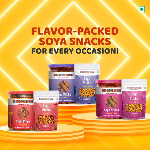 PROMUNCH Soya Chips - Peri Peri