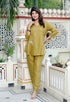 Miravan Womens Mehandi Solid Co Ord Set