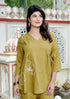 Miravan Womens Mehandi Solid Co Ord Set