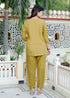 Miravan Womens Mehandi Solid Co Ord Set