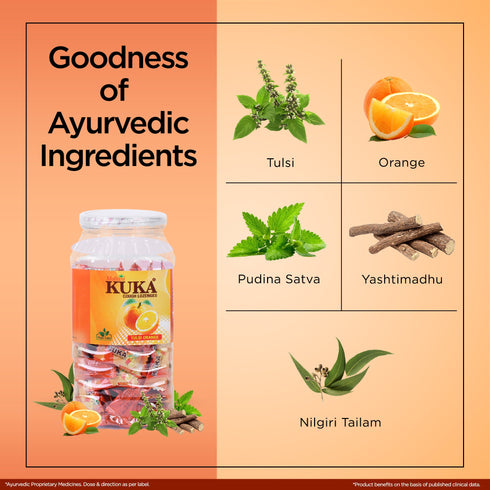 Multani Pharmaceuticals Limited Multani kuka Cough Lozenges Tulsi Orange Jar