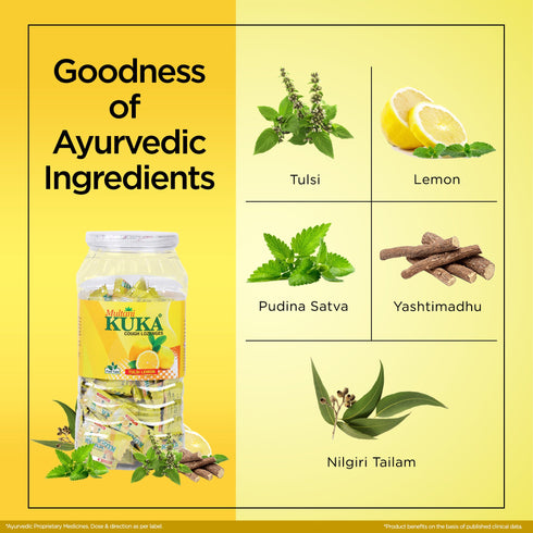Multani Pharmaceuticals Limited Multani kuka Cough Lozenges Jar 150 Drops Tulsi Lemon