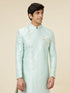 Manyavar Arctic Blue Angrakha Style Indo Western Set