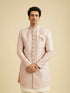 Manyavar Faded Pink Floral Indo Western