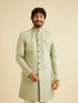 Manyavar Sage Green Achkan Indo Western