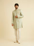 Manyavar Sage Green Achkan Indo Western