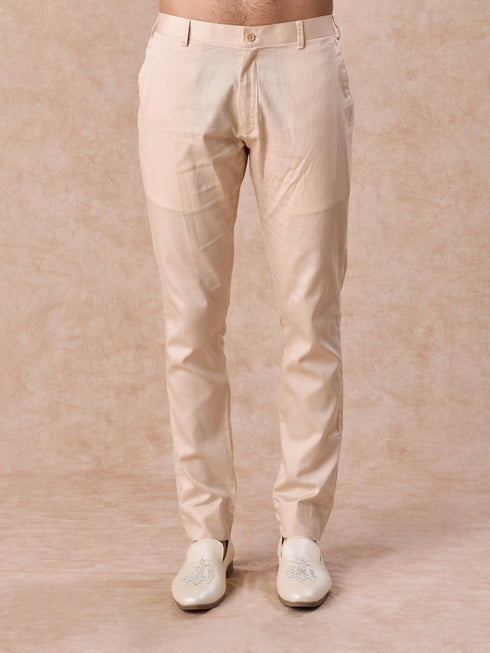 Manyavar Peach Spellbind Indo Western