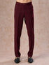 Manyavar Velvety Wine Indo Western Elegance