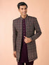 Manyavar Exquisite Purple Velvet Indo Western