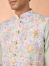 Manyavar Enchanting Light Mid Green Nehru Jacket