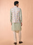 Manyavar Enchanting Light Mid Green Nehru Jacket