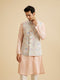 Manyavar Elegant Charm Cream Nehru Jacket