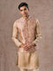 Manyavar Elegant Beige Nehru Jacket