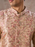 Manyavar Elegant Beige Nehru Jacket