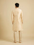 Manyavar Light Cream Embroidered Kurta Set
