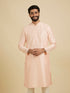Manyavar Light Pink Sequins Kurta Pajama