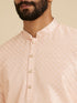 Manyavar Light Pink Sequins Kurta Pajama
