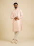 Manyavar Light Pink Sequins Kurta Pajama