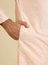 Manyavar Light Pink Sequins Kurta Pajama