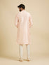 Manyavar Light Pink Sequins Kurta Pajama
