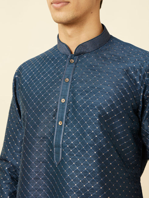 Manyavar Elegant Cream Kurta Pajama