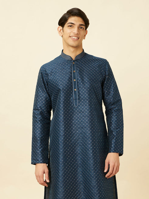 Manyavar Elegant Cream Kurta Pajama