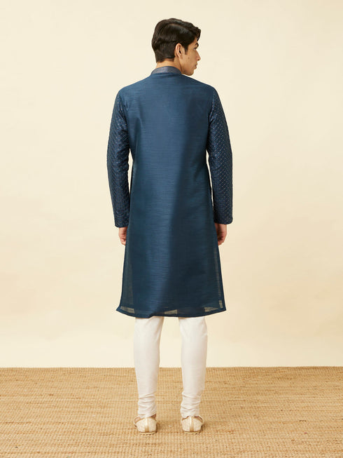 Manyavar Elegant Cream Kurta Pajama
