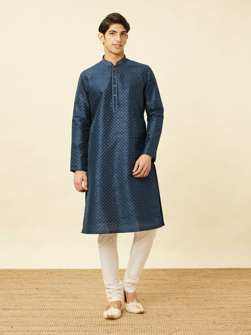 Manyavar Elegant Cream Kurta Pajama