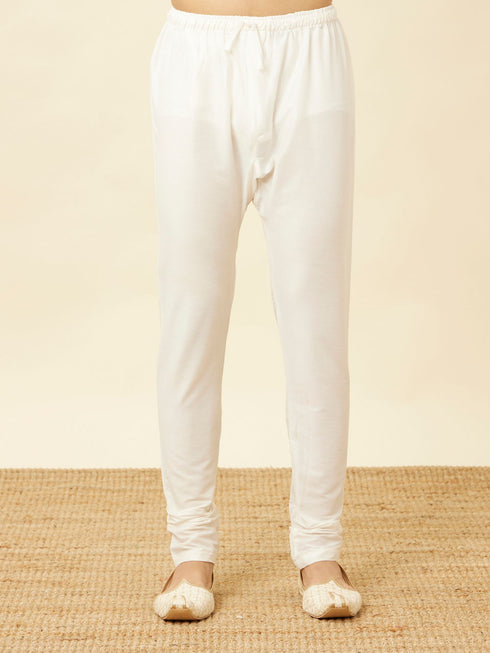 Manyavar Elegant Cream Kurta Pajama