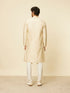 Manyavar Sand Beige Sequined Kurta Set