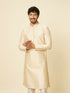 Manyavar Sand Beige Sequined Kurta Set