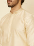 Manyavar Sand Beige Sequined Kurta Set