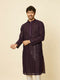 Manyavar Royal Purple Chikankari Kurta Set
