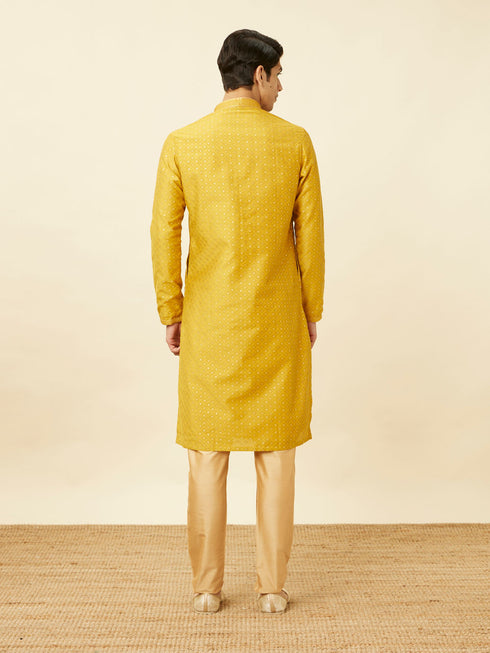 Manyavar Elegant Cream Kurta Pajama