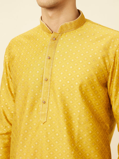 Manyavar Elegant Cream Kurta Pajama