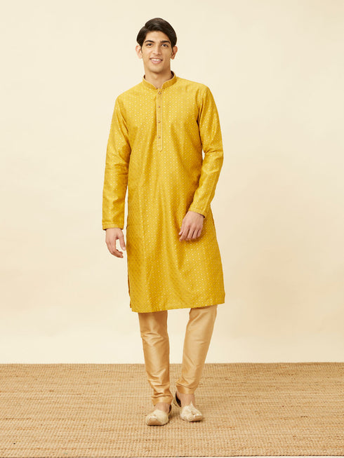 Manyavar Elegant Cream Kurta Pajama