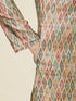 Manyavar Pista Green and Beige Diamond Patterned Kurta Set