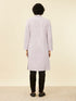 Manyavar Lilac Chikankari Kurta Set