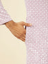 Manyavar Lilac Chikankari Kurta Set