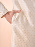 Manyavar Regal Cream Delight Kurta Pajama