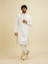 Manyavar White Elegance Kurta Pajama