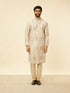 Manyavar Sand Beige Foil Print Buta Printed Kurta