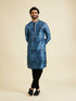 Manyavar Blue Elegance Kurta Pajama