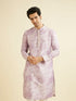 Manyavar Elegant Lilac Kurta Pajama