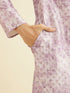 Manyavar Elegant Lilac Kurta Pajama