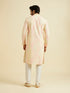 Manyavar Elegant Yellow Cotton Kurta Pajama